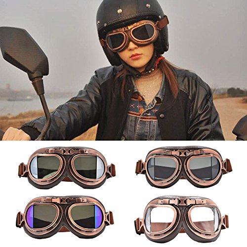image for Molie Motorcycle Riding Goggles Mask, Anti-fog Snow-proof Anti-UV Wint