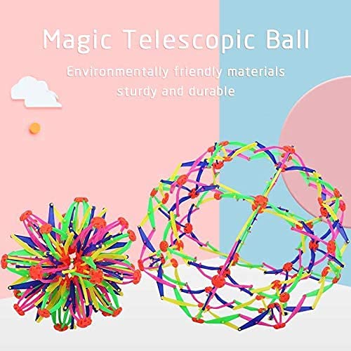 Expandable Magic Ball - Colorful Inflatable Yoga & Breathing Ball, Stress Reliever for Boys & Girls