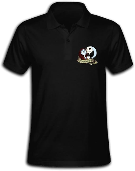 Lofy52ywh Men's The Nightmare Before Christmas Solid Short Sleeve Pique Polo Shirt | Amazon.com