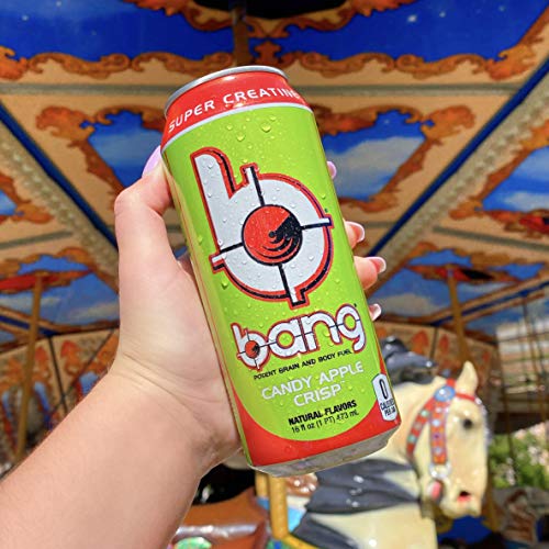 Bang Candy Apple Crisp Energy Drink, 0 Calories, Sugar Free with Super