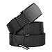 Drizzte 59'' Plus Size Long Men's Military Duty Web Nylon Belt POM Buckle Black