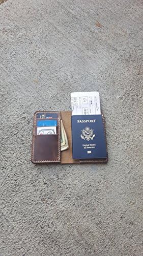 Natural Leather Passport Wallet - Leather Field Notes Cover - Horween Natural Chromexcel Leather - Handmade - Colorado - Made To Order