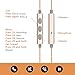 Simptech Metal Earbuds Headphones With Microphone – Earphones with Remote Control Noise Cancelling,Crystal Clear Sound,Comfort-Fit Design, Best for iphone and Android Phones (Gold)