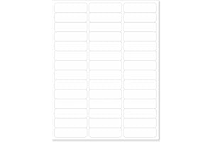 PDC Healthcare LS1230 Chart Laser Label, Portrait, 2-5/8" x 3/4" Size, 42 per Sheet, White, Pack of 100