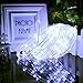 VMANOO Outdoor String Lights 120 LED Battery Operated String Fairy Christmas Lighting Decor Timer for Outdoor Indoor Garden Patio Lawn Holiday Bedroom Wedding Xmas Decorations (White)