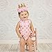 Love Sweety Baby Rose Flower Golden Crown Birthday Headband Hair Accessories (Chiffon Flower ONE)