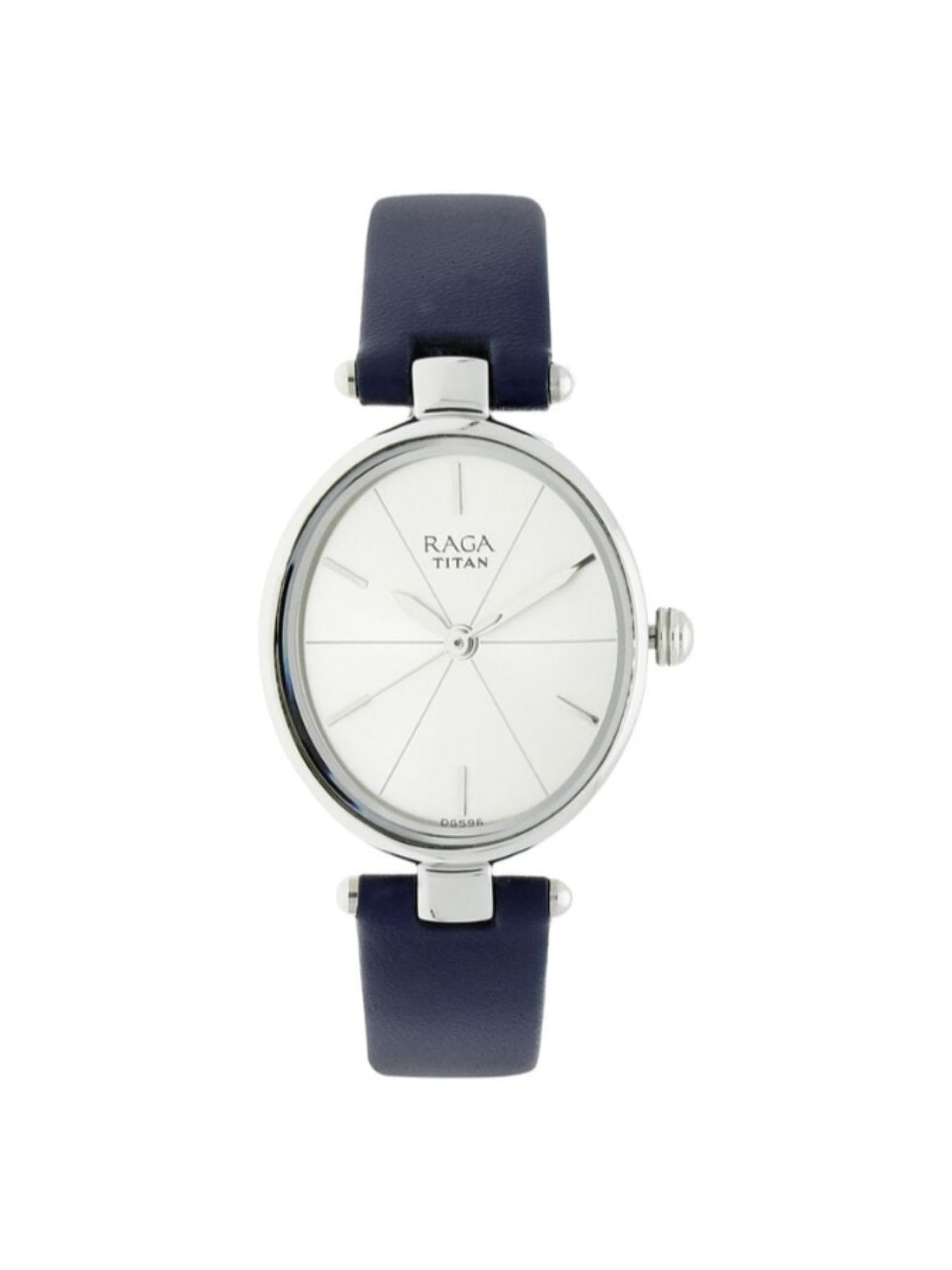 TITAN Raga Viva Analog Grey Dial Women's Water Resistant Wrist Watch Blue/Silver