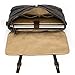 Large Messenger Bag for Men Tocode, Vintage Waxed Canvas Satchel Leather Briefcases Crossbody Shoulder Bags, 15.6 inch Computer Laptop Bags Water Resistant Travel Work Bag (Black)
