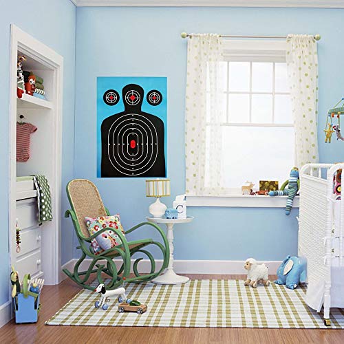 Water-chestnut 10pack Shooting Targets 1218 inch Silhouette Poor Splatter Reactive Paper - Thumbnail 2