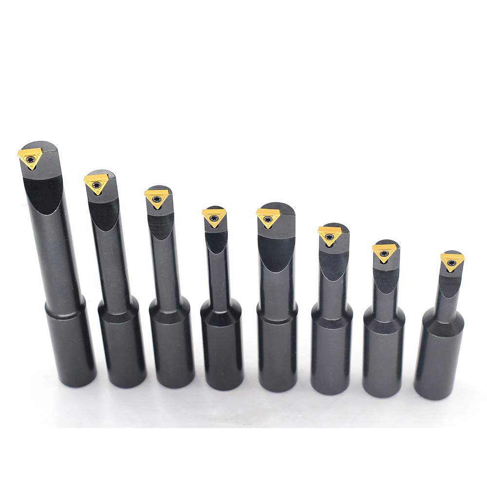 8 Pieces/Set 90 Degree Boring Bars with Indexable Carbide Inserts 4 pcs