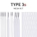 String King StringKing Type 3s Semi-soft Lacrosse Mesh Kit with Mesh & Strings (Assorted Colors)