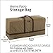 Classic Accessories Hickory Water-Resistant 45.5 Inch Patio Cushion & Cover Storage Bag