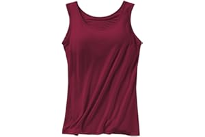 Tops for Women Basic Tank Tops Layer Padded Bra Built in Bra Adjustable Spaghetti Strap Casual Yoga Workout Shirts