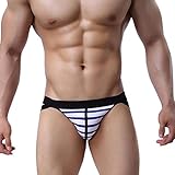 Clearance Sale!Men's Lingerie WEUIE Men's Hot Sexy Jockstrap Underwear Boxer Brief Shorts Underpants (L, White)