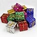 Fonxian Foil Gift Boxes - Assorted Colors - Miniature 2 Inches - 24pcs Christmas Decoration Ornaments