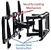 Husky Mounts Dual Arm LED LCD Full Motion Swivel TV Mount, 32