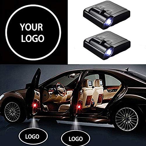 MIVISO Compatible Logo Lights Wireless Ghost Lamp Accessories Car Door Lights Projector Easy Installation Welcome Emblem 2 Pcs