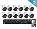 LaView 12 1080P IP Camera Security System, 16 Channel 1080P IP PoE NVR w/3TB HDD and 12 1080P 2MP White Bullet Surveillance Camera Kit
