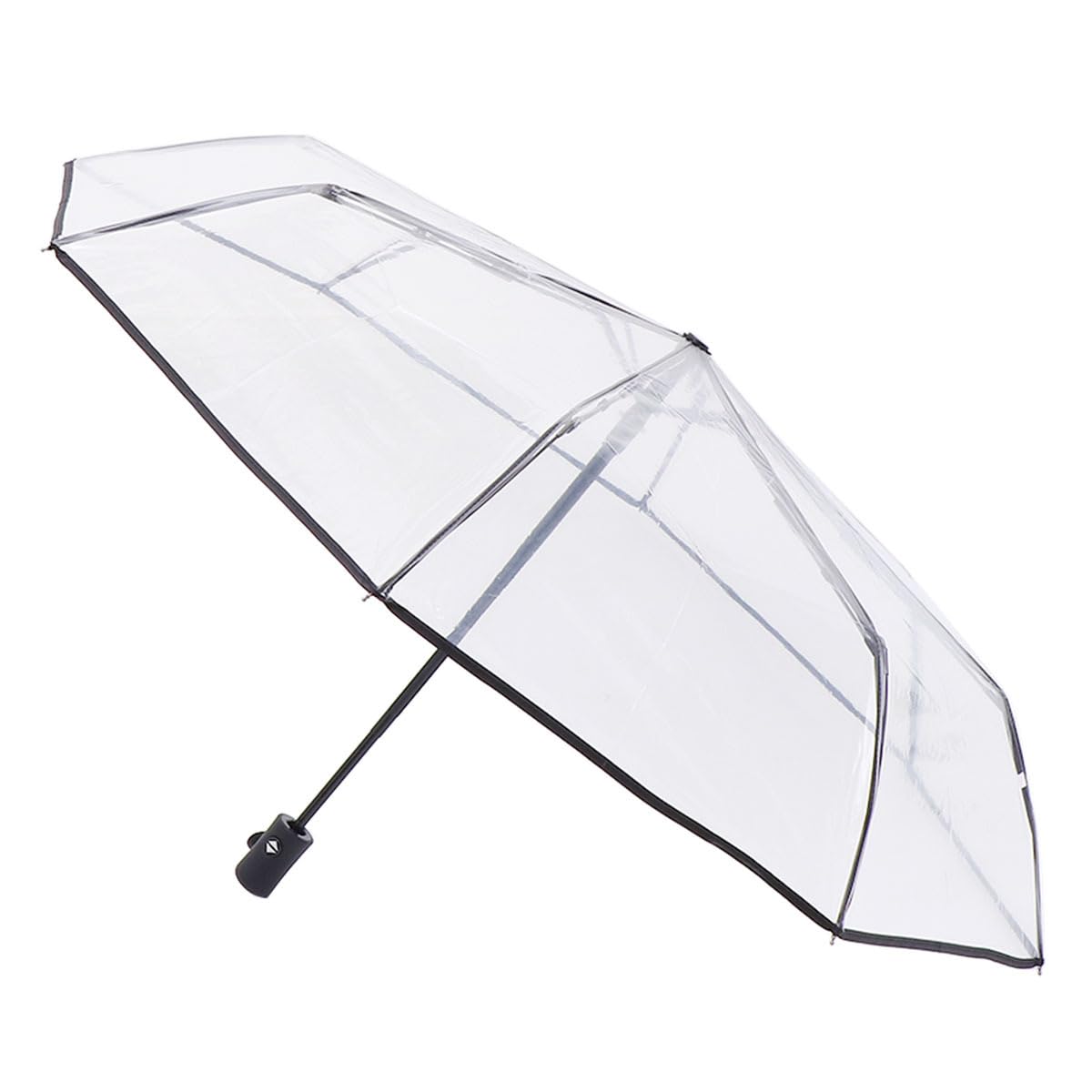 VALICLUD Fully Automatic Folding Umbrella Transparent Compact Travel Rain Umbrella 3-Fold Lightweight Portable Outdoor Use