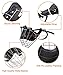 Dog Muzzle, loveone(TM) Adjustable Wire Leather Basket Mask for Anti-Bite, Strong Breathable Metal Safety Protection Cover for Medium/ Large Pets(L, Black)