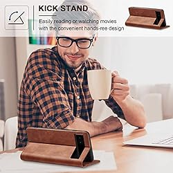 Jasonyu Flip Wallet Case for Google Pixel 6A