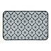 Bone Dry Machine Washable, Ultra Absorbent Pet Mat, Large, 14 x 24, Gray Lattice