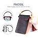 LKZAIY PU Leather Crossbody Bag Mini Phone Pouch with Shoulder Strap for iPhone 8,8 Plus,8 X, 7 Plus, 6S Plus, 6 Plus, 7, 6S, Samsung Note 8,S8, S7 Edge, S6 Edge+, S6, S5, S4, J3, J7