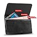J&D Holster Compatible for Samsung Galaxy A90 5G/A60/A51/S10 Plus/S9 Plus/S8 Plus/J4 Plus/J7 Max/A21 Holster, PU Leather Pouch with Belt Clip, Leather Wallet Case(Fit with Naked Phone/Slim Case on)