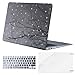 Mosiso Plastic Pattern Hard Case Shell with Keyboard Cover with Screen Protector for MacBook Air 13 Inch (Model: A1369 and A1466), Winter Snow on Tree
