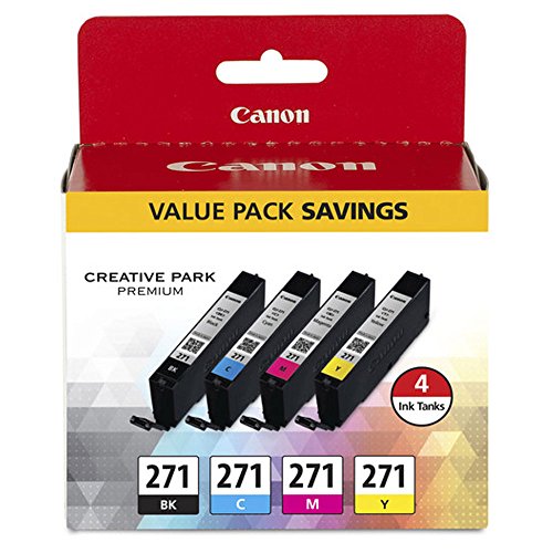 Canon-PIXMA-TS9020-Wireless-All-in-One-Inkjet-Printer-White-Canon-CLI-271-Value-Ink-Pack-Type-A-to-Type-B-USB-Cable-Super-Dust-Blower-Photo4Less-Cleaning-Cloth--Deluxe-Printing-Bundle