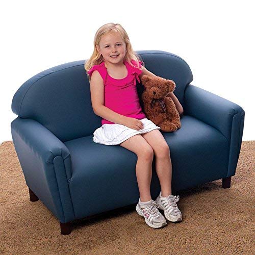 Brand New World Furniture FS2B100 Brand New World School Age Enviro-Child Upholstery Sofa, Blue