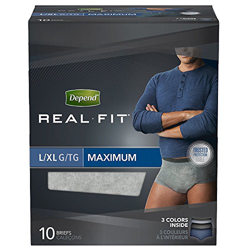 Depends® Real Fit® Briefs for Men (Size Large/Extra Large