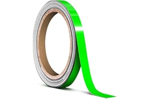 VViViD Vinyl Tape Pinstripe Green Fluorescent Neon Gloss Adhesive Automotive Film (1/4" x 20ft)