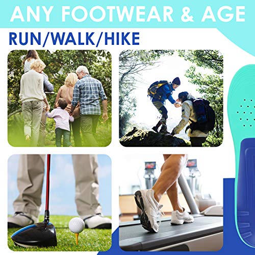 Yooyee Orthopädische Comfort Weich Einlegesohle Dämpfung Schuheinlagen für Plattfüße (L (EU41-46))