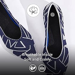 BABUDOG Womens Memory Foam Flats Shoes,Breathable