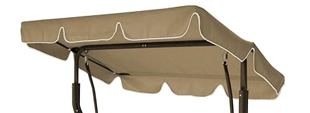 DEGAMO Dachplane SUN 184x137cm für Hollywoodschaukel, cremefarben