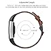 SWEES Leather Bands Compatible with Fitbit Charge 2, Genuine Leather Replacement Large (6.4