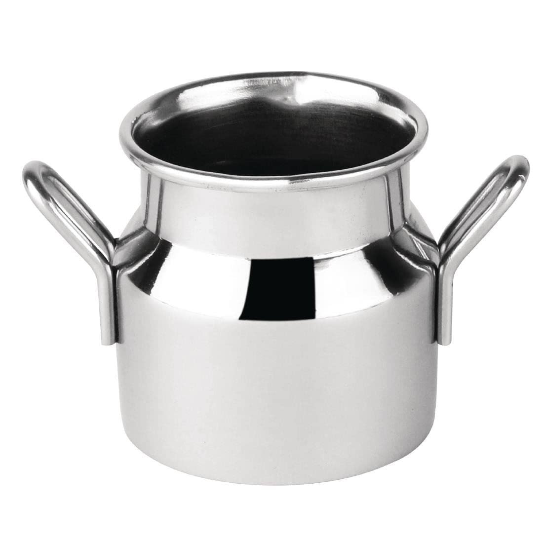 Olympia Stainless Steel Mini Milk Churn Small 60ml/2oz - Highly Polished Finish, Wide lip for Easy Pouring CL203