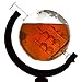 Large Etched Globe Whiskey Decanter with Glass Ship - 30oz (850ml) for Scotch, Bourbon, Rum, Liquor, Wine