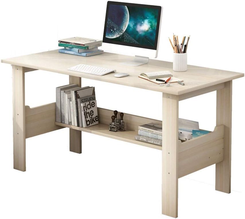Micozy Home Desktop Computer Desk, Large Office Desk Computer Table Study Writing Desk for Home Office, 39.4 x 17.7 x 28.3 inch (White)