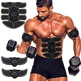 MOORAY SPORT Abs Stimulator Trainer Ultimate Abs Stimulator Ab Stimulator for Men Women Abdominal Work Out Ads Power Abs Training Gear Workout Equipment Portable