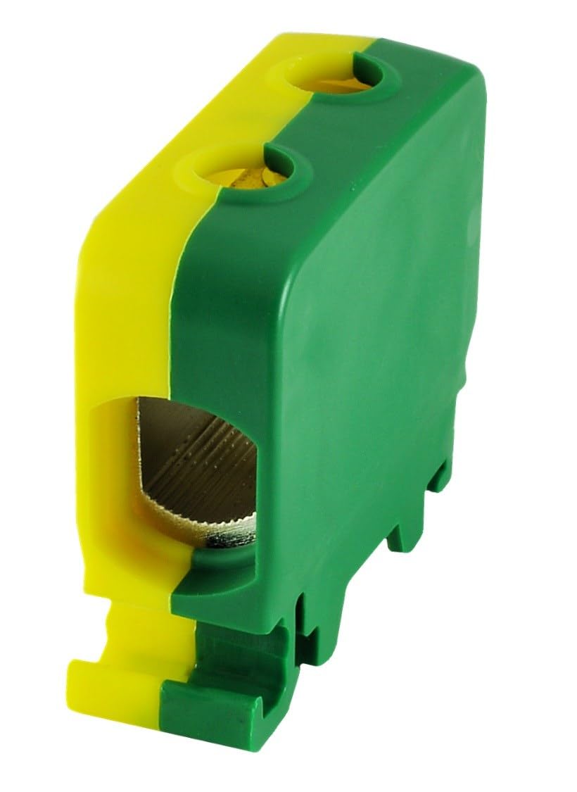 Screw Terminal Block on AL Rail, Cu ZGG1X1,5-50Z-G Yellow/Green