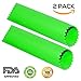 SET of 2-ECONOMY PACK Chef Hessler Silicone Garlic Peeler BONUS: 50 Garlic Based Recipes E-BOOK (Green Set of 2)