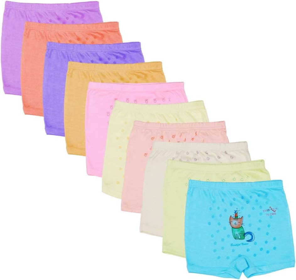 Kids Basket Frooty Baby Boys and Girls Cotton Brief Panty Innerwear Drawer Combo Pack of 10 Pc