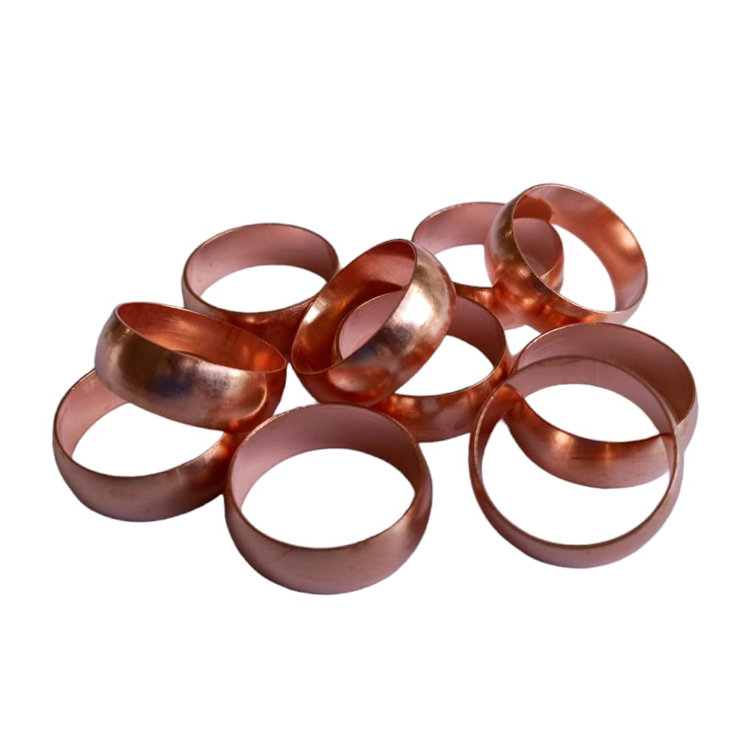 22mm Compression Copper Olives - Pack of 10