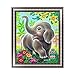Chige DIY 5D Diamond Painting Kit, Cross Stitch Craft Kits Rhinestone Embroidery Wall Stickers Pasted Picture Drawing for Living Room Craft Home Wall Decor (Elephant)