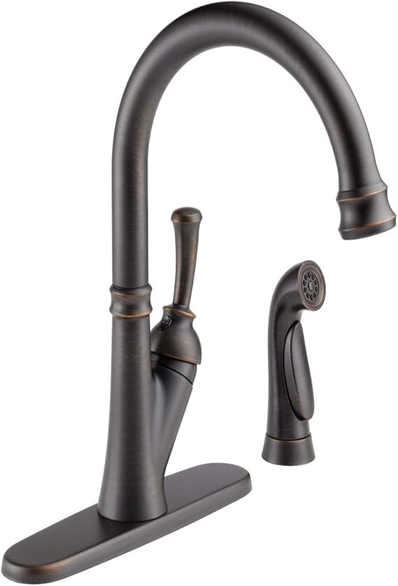 Delta Savile Bronze 1handle Deck Mount Higharc Kitchen