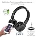 Senbowe Super Bass Wireless On Ear Bluetooth Headphones with Mic,Audio and Wired Mode, Noise Isolation,APTX, Folding Gaming Bluetooth Headset for Gaming TV PC,60h Music-Support IOS/Andriod Sport App
