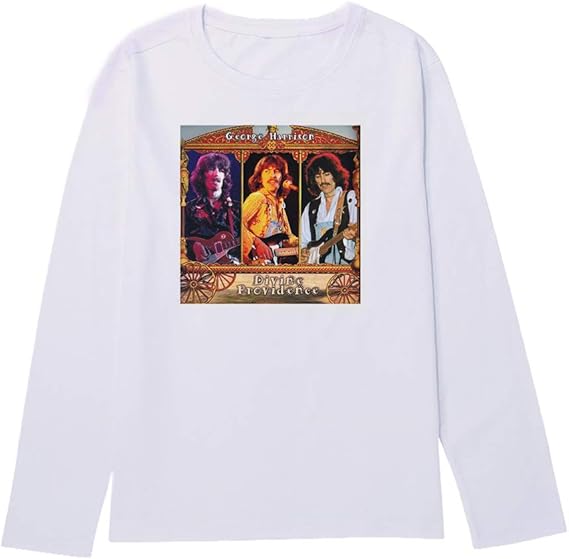 Amazon George Harrison ロック 流行 欧米風 音楽 長袖 メンズ レディース Tシャツ 秋服 スポーツ おしゃれ かっこいい ロング丈 無地 ゆったり 大きいサイズ 快適 カジュアル Tシャツ カットソー 通販
