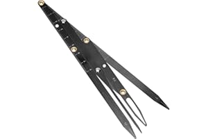 YINHING Eyebrow Ruler Microblading Eyebrow Ruler Positioning Measurement Calipers Eyebrow Measure Tool Golden Ratio Makeup Symmetrical Tool Accessory(black)